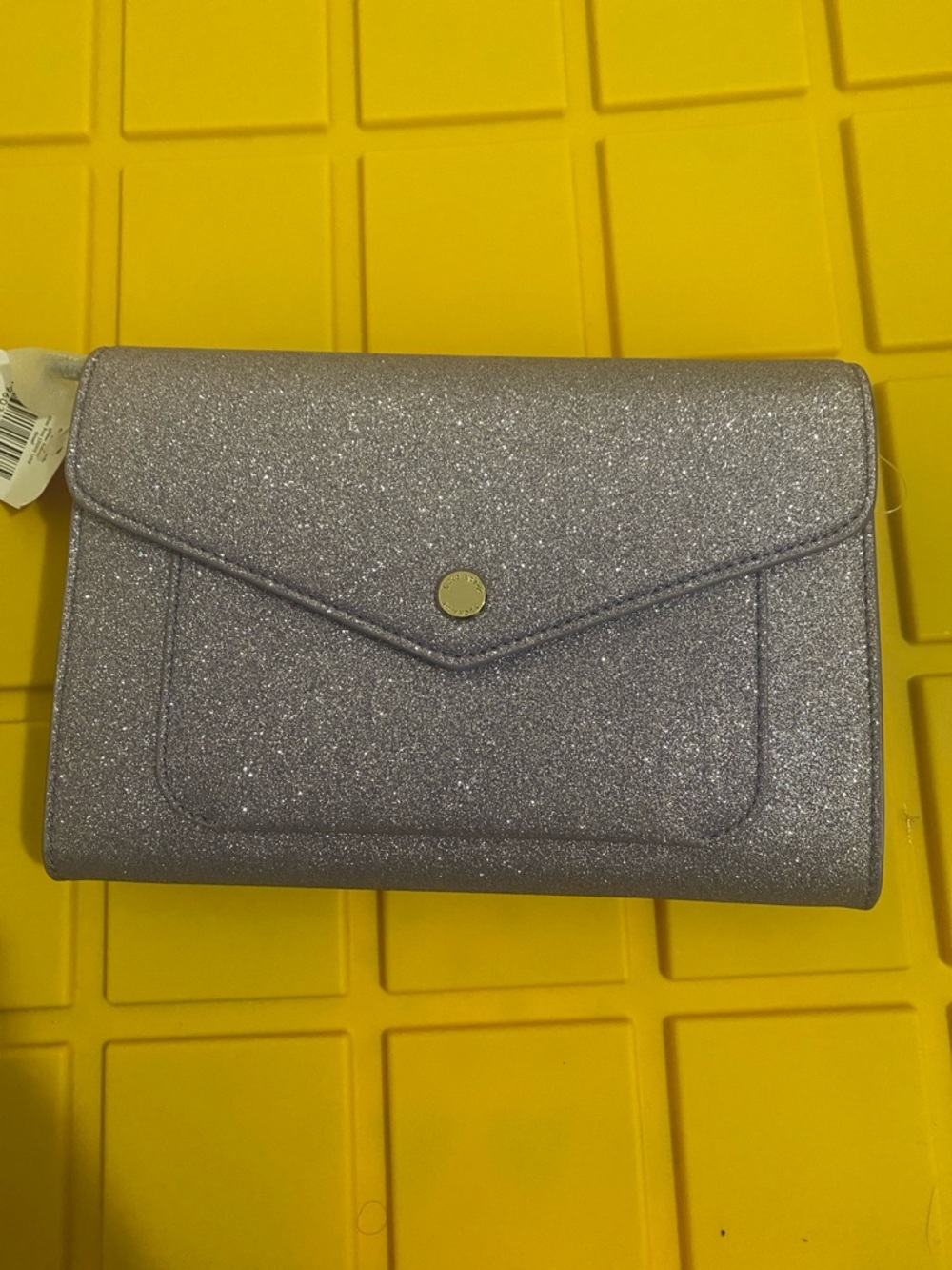 kate spade Glitter Envelope Clutch - Silver